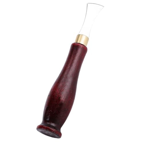 Leather Edge Creaser, 1mm & 2mm Leather Crease Burnisher Tool for Leather Craft, Edge Smoothing Polishing Finishing Tool for DIY Leatherworking, Stainless Steel & Wooden Handle