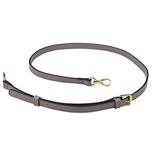 Allzedream Leather Purse Strap Replacement Crossbody Handbag Long Adjustable (Grey) - color: Grey