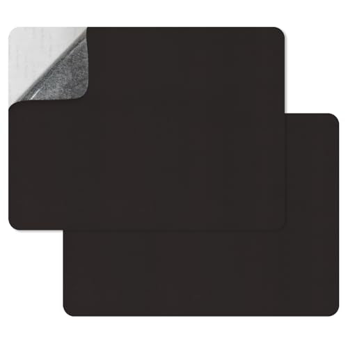 SYLVASS Self Adhesive Leather Repair Patches for Couch, Sofas, Furniture, Car Seats, Office Chairs, Pack of 2 Black Brown - color: Black Brown