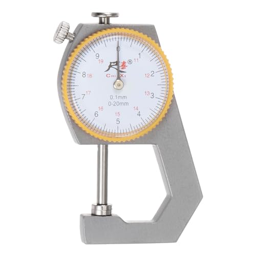 HARFINGTON Dial Thickness Gauge 0-20mm 0.1mm Mechanical Thickness Tester
