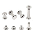80 Sets Chicago Screws Kit for Leather Crafts, 304 Stainless Steel Binding Screws Rivet, 3 Sizes (M5x12,15,18mm) Binding Post (Silver) - color: Silver-m5x12,15,18