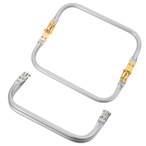 2PCS 8" Clutch Clasp Frame, Metal Purse Frame, Rectangle U-Shaped
