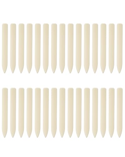 UCEC 30 Pack Bone Folder Tool for Paper Scoring, Creasing & Folding Crafts | Plastic Bone Folder Craft Tool for Card Making, Paper Folding, Leathercrafts, Bookbinding & Scrapbooking Projects, 30 Pack - color: White-30 Pack