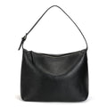 Genuine Leather Hobo Bags for Women Slouchy Shoulder Purses Crossbody Handbags with Adjustable Strap for Work Casual | Shoulder Bag - color: Black