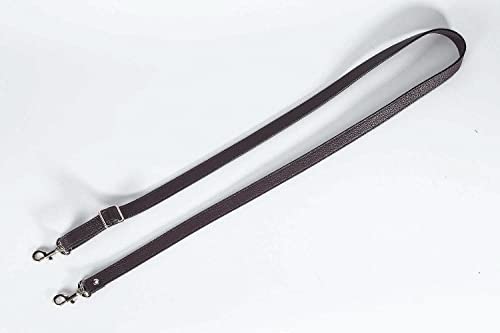 VanEnjoy Full Grain Leather Adjustable Crossbody Straps Replacement - 0.7" Wide, 25"-51" Long(Expresso) - color: Expresso