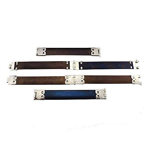 Hahiyo Flex Frame Kiss Clasp 110mm Length Metal Internal Hinge Clip Hook Keep Straight Sturdy Secure Smooth Open Close for DIY Cloth Bag Coin Purse Handbag Eyeglass Headphone 18pcs Silver - color: Silver, size: 110mm-Silver-18Pieces