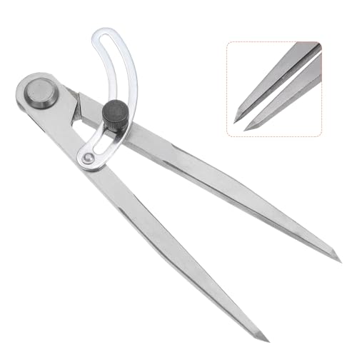 HARFINGTON Wing Divider Compass 7 Inch 175mm Adjustable Lockable Woodworking Compass for Metalworking Geometry Drawing Woodworking - size: 7"
