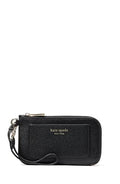 kate spade new york womens Ava Pebbled Leather Coin Card Case Wristlet - color: Black
