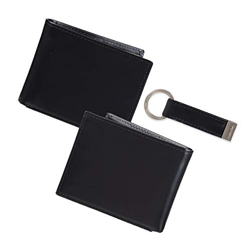 Calvin Klein Men's Wallet Sets-Minimalist Bifold and Card Cases - color: Black Classic - Bifold