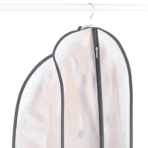 Zilink Suit Bags for Closet Storage Dust Covers for Hanging Clothes 43 in - size: 43"-2pcs
