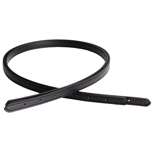 ALLZEDREAM Microfiber Leather Purse Strap Replacement Tote Bag Handbag Shoulder Handles 2 Pcs, Black, 1.8cm - color: Black, size: 1.8cm