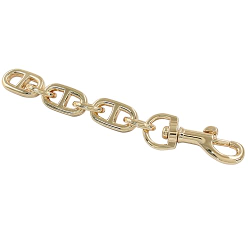 Purse Strap Extender, Gold, 2Pcs | 4.7 Inch, Metal Chain, For Shoulder & Crossbody Bag - color: Gold