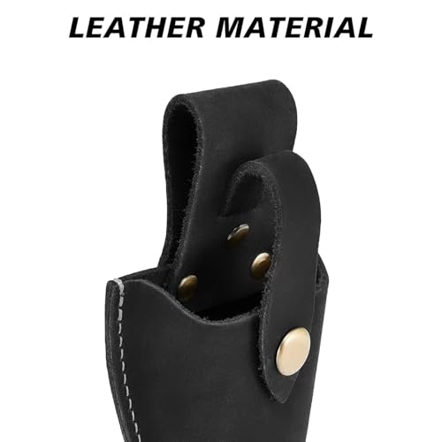 Plier Holder for Belt, Durable Leather Sheath Pouch Holder Gardening Tools Holster Belt Case for Garden Pruning Pliers Shears Scissors or Knife,Tools Gifts for Men Dad Husband Boyfriend - color: 2Pcs Black