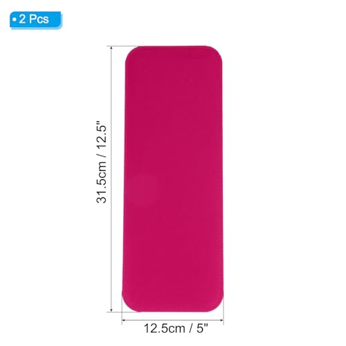 PATIKIL Felt Base Shaper 12x5 Inch, 2Pcs Bag Bottom Shaper Pad Purse Liner Board Insert Arc Corner for Handbags Tote Crossbody Bag Backpack, Fuchsia - color: Fuchsia, size: 12x5 Inch