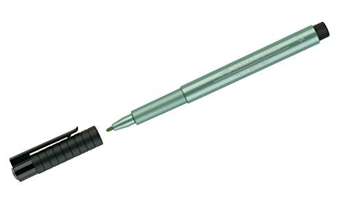 Faber-Castell Pitt Artist Pen - Metallic - Green Bullet Tip - color: Vibrant Metallic Green