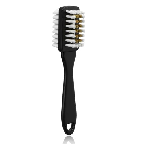 Suede Brush for Shoes 2 in 1 Rubber Polish Suede Brush and Eraser | Suede Shoe Brush, Suede Eraser for Shoes, Suede Nubuck Shoe Bag Sandals Clogs Boots Sneaker Furniture, with Crepe & Brass