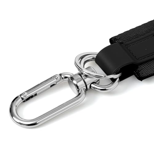 Wristlet Keychain for Women Men Key Chain Holder Wallet Holder ID Badge Holder Wrist Lanyard Strap for Keys - color: 1 Black