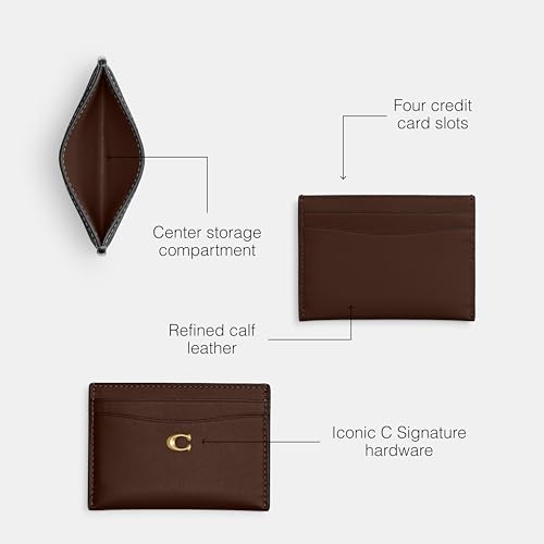 Coach Essential Card Case - color: B4/MAPLE