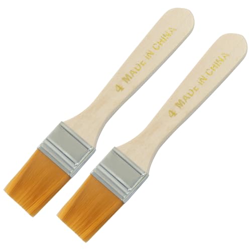 1 Inch Paint Brush, 12Pcs, Soft Nylon Bristle | Durable, Trim Painting Tool, For Walls/Touch Up/Cabinets/Fences - size: 1 Inch