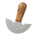 Weaver Leather Supply Master Tool Round Knife, 4-7⁄8”, Hand-Forged Leather Cutting Tool with White Oak Handle, Head Knife for Strips, Skiving, and More