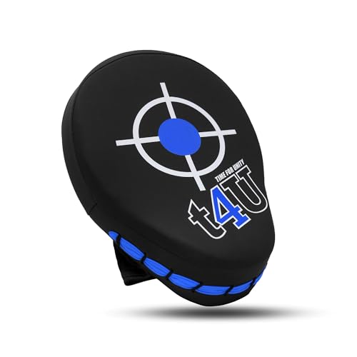 PSS Boxing Focus Pads - Hook & Jab Punch Mitts for MMA, Kickboxing, Karate, Muay Thai, and Taekwondo Training - Hand Target Strike Shield Punching Gloves Pad - color: Blue