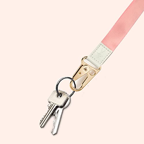Cool Lanyards,Neck Strap for Keys Wallet and ID Badge,Key Chain Holder - color: Alight Pink