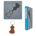SUPERDANT Dog Keychain Leather Die Puppy Pendant Keychains Decor Wooden Die Cutter Leathers Cutting Dies DIY Art Crafts Leathers Dies Cutter Leather Making Handmade Gifts for Man Woman Dog Lover - style: Puppy Keychain