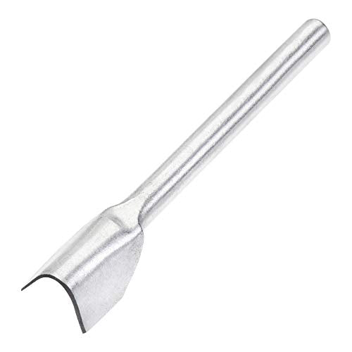 uxcell V-Shape Leather Cutter Punch 15mm Strap End Punch Tool for Crafting Strap Belt Wallet and Bag - size: 15mm