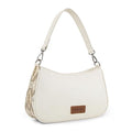 Wrangler Shoulder Bag for Women Western Small Purse Hobo Handbag | Aztec, Underarm Bag, 2 Detachable Straps, Secure Zipper Closure, Back Pocket, Crossbody Bag for dates, travel and everyday - color: Beige