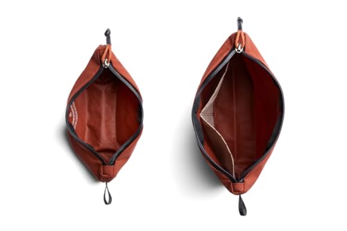 Bellroy Lite Pouch Duo, Lightweight Pencil Case - Clay | Lightweight pencil case and pouch for pens, cables and small everyday items - color: Clay