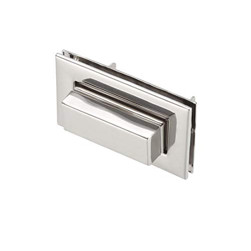 uxcell 2 Sets Rectangular Purses Twist Lock 52mm X 29mm Clutches Closures for DIY Bag Making - Silver - color: Silver, size: 52mm x 29mm