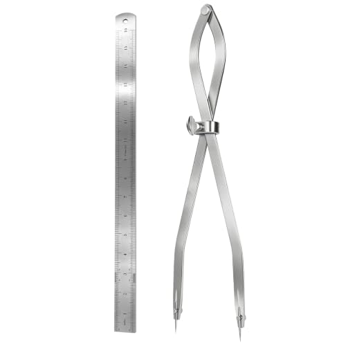16-inch Radius Divider Tool Scribing Compass for Wood Leather Metal Marking - size: 16inch-1PCS