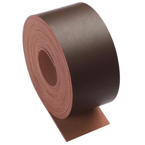 Picheng Faux Leather Strap for Crafts: 2 Inch Wide 138" Long Leather Strips - color: Coffee Color, size: 2 Inch