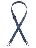 IBWell Genuine Leather Strap Replacement Crossbody Adjustable with Shoulder Strap Pads for Travel Duffel Bags - color: Blue-gun Buckle