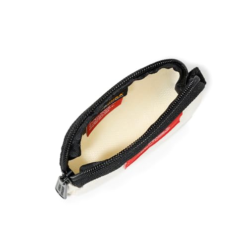 Manhattan Portage CORDURA® Coin Purse With Zipper Closure Pouch Eclectic Colors Credit Card ID Card Jewelry Keys Water Resistant Gift Everyday Carry - color: Ivory