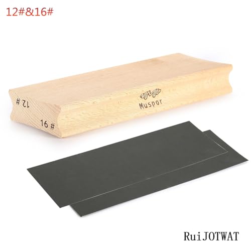 Two-Way Radius Sanding Block For Fret Leveling Fingerboard - Sanding Beam Luthier Tool 12"&16" + Sandpaper