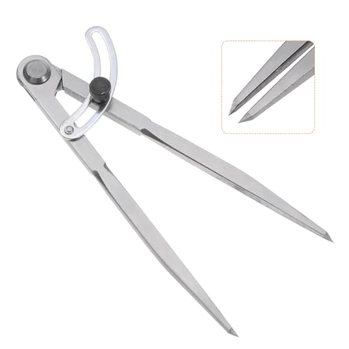 HARFINGTON Wing Divider Compass 8 Inch 200mm Adjustable Lockable Woodworking Compass for Metalworking Geometry Drawing Woodworking - size: 8"