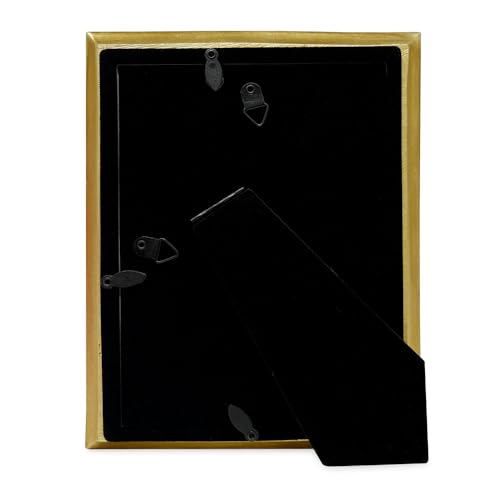 Isaac Jacobs 5x7 Gold Vintage Inspired Antique Library Frame | Horizontal & Vertical for Tabletop and Wall Display, Home Decor, Decorative Art Design (5x7, Gold) - color: Gold, size: 5x7