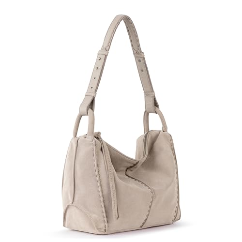 The Sak Los Feliz Hobo Purse - Premium Large Leather Women's Handbag for Everyday & Travel - Durable Purse With Zipper Pocket | Slouchy Relaxed Silhouette, Roomy Interior, Lightweight All-Day Carry, Fits Phone, Wallet & Tablet, Everyday & Travel Ready - c