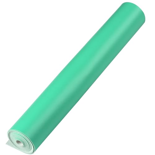Smooth Solid Color Faux Leather Sheets Roll 12"X53" (30cmX135cm),Very Suitable for Making Crafts, Leather Earrings, Bows,Sewing (Lake Blue) - color: Lake Blue