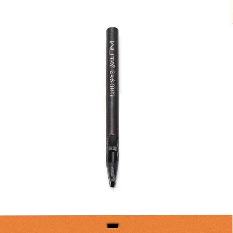 WUTA Rectangle Leather Hole Punch, High Carbon Steel Punching Tool, Hollow Punch Cutter for Leather Belt & DIY Crafting (2 * 6mm 1PC) - size: 2*6mm