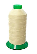 Serabond Bonded Polyester Thread 92 UV Resistant Heavy Duty Sewing Thread 8 oz Spool - Can Be Used On Home Sewing Machines (Creme) - color: Creme