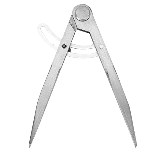 Generic Leather Craft Compass, Steel Adjustable Spacing Edge Creaser, DIY Tool 170mm, Ideal for Leather Craftsmen