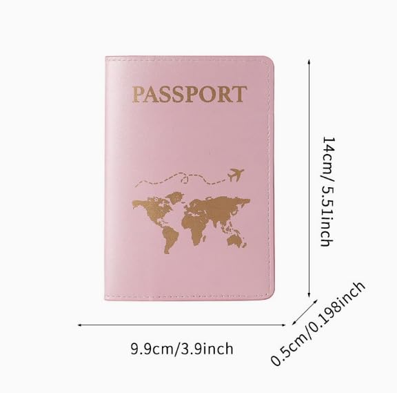1-Piece Passport Holder, PU Leather Travel Wallet Case—An Ultra-Slim Document Organizer and Vacation Essential - color: Purple