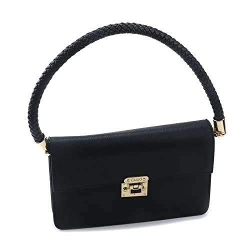 Semetall Handbags Replacement Straps 2Pcs 52cm/20.5"(Black) | PU Leather Shoulder Bag Straps Handbag Handles Purse Belt Wallet Straps with Gold Spring Buckle - color: Black