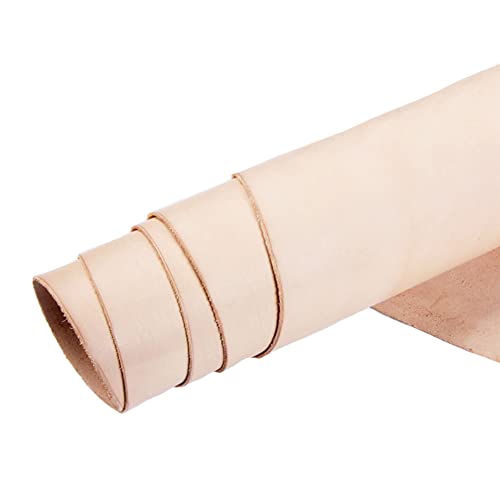 ELW Vegetable Tanned Leather 8-9 Oz. (3.2-3.6mm) Thickness | Pre-Cut 6"x60" | Tooling Leather Cowhide - Full Grain Leather Good for Crafting, Saddlery, Home Decor, Holsters, Knife Sheaths - size: 6"x60"