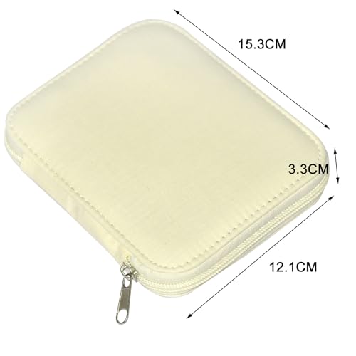 Sewing Kit with Case Portable Sewing Supplies for Home Traveler, Adults, Beginner, Emergency, Contains 18 Sewing Thread, Scissors, Needles, Measure etc,Off White - color: Off white, size: 1 Pack