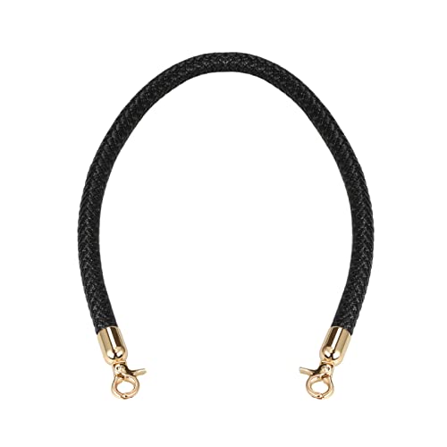 ALLZEDREAM Leather Shoulder Bag Straps Replacement Purse Handbag Braided Handle - color: Black, size: 11.8in