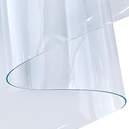 ONEART | Transparent Leather Vinyl, 30 Gauge Solid Color See-Through Waterproof Jelly Faux Leather for Women DIY Handbags Tote, 12" x 48" - color: Transparent