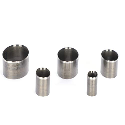 Leather Cutting Ovals, 5Pcs Leather Punch Die Set Cutter Hollow Oval Cutting Craft DIY Tool Oval Leather Punch Shapes Cutter Shape Tools Punches Large Metal Dies for Hole Set Re
